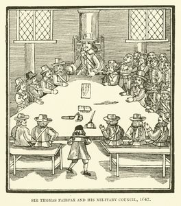 Sir Thomas Fairfax and His Military Council, 1647 by English School